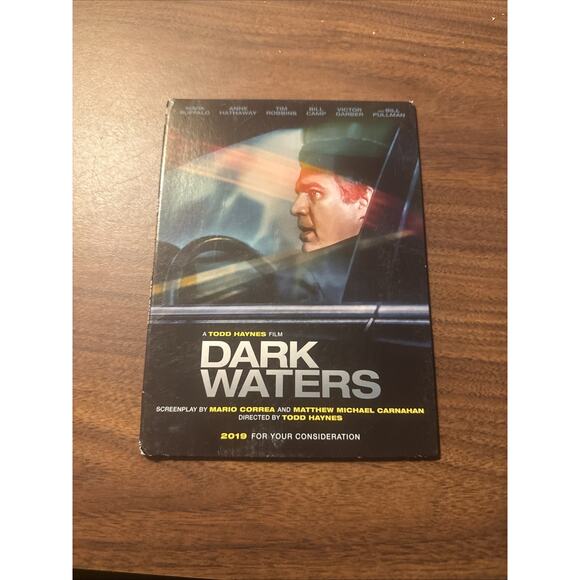 DARK WATERS DVD 2019 FYC Rare Promo Screener Mark Ruffalo Anne Hathway - Picture 1 of 3